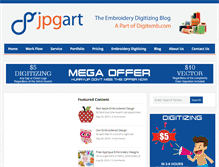 Tablet Screenshot of jpgart.com